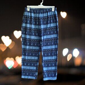 Secret Treasures Sleepwear Women's Pull On Fleece Pajama Pants Blue Size L